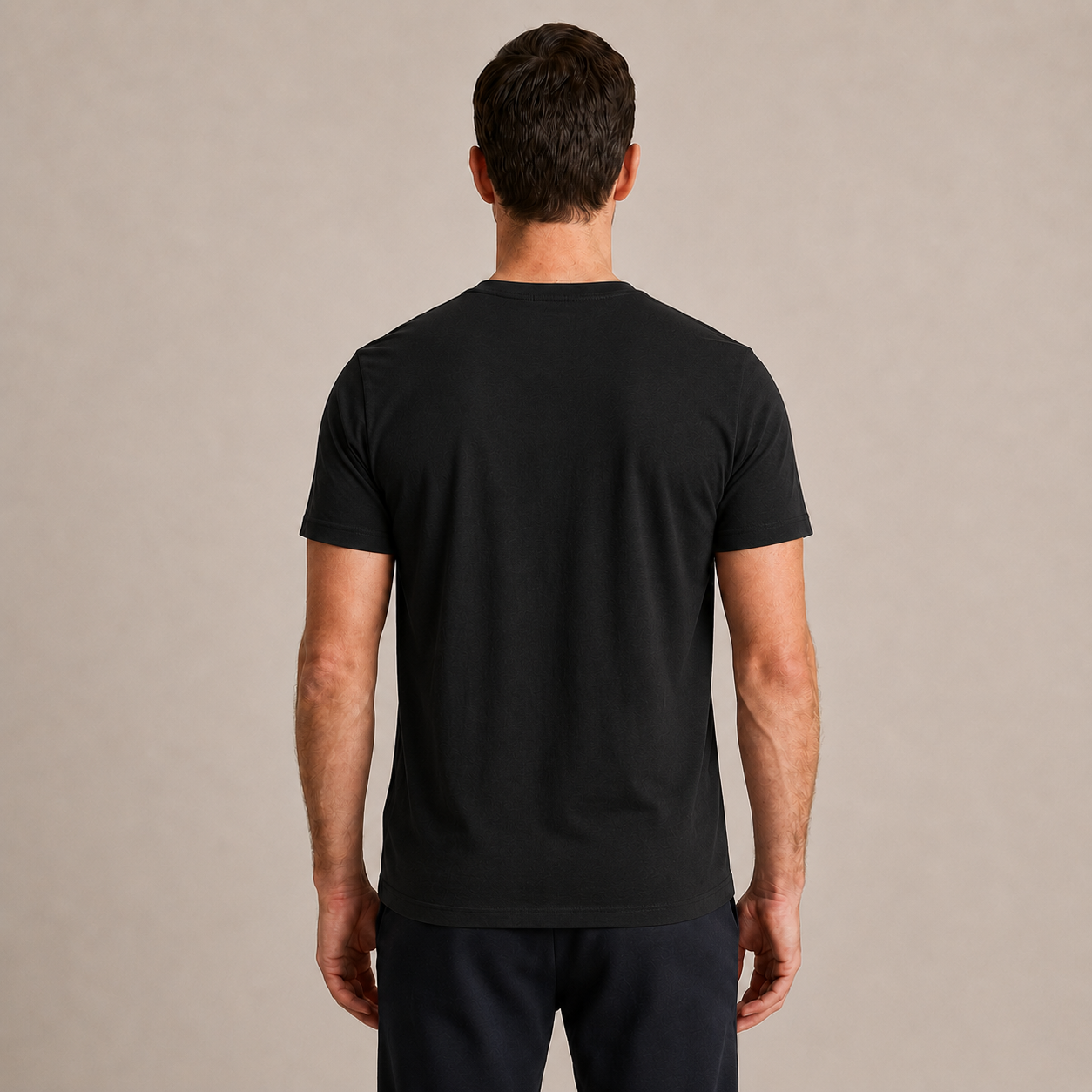 The Essential Tee - Unisex Black Crew Neck Cotton T-Shirt