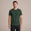 The Essential Tee - Unisex Forest Green Crew Neck Cotton T-Shirt