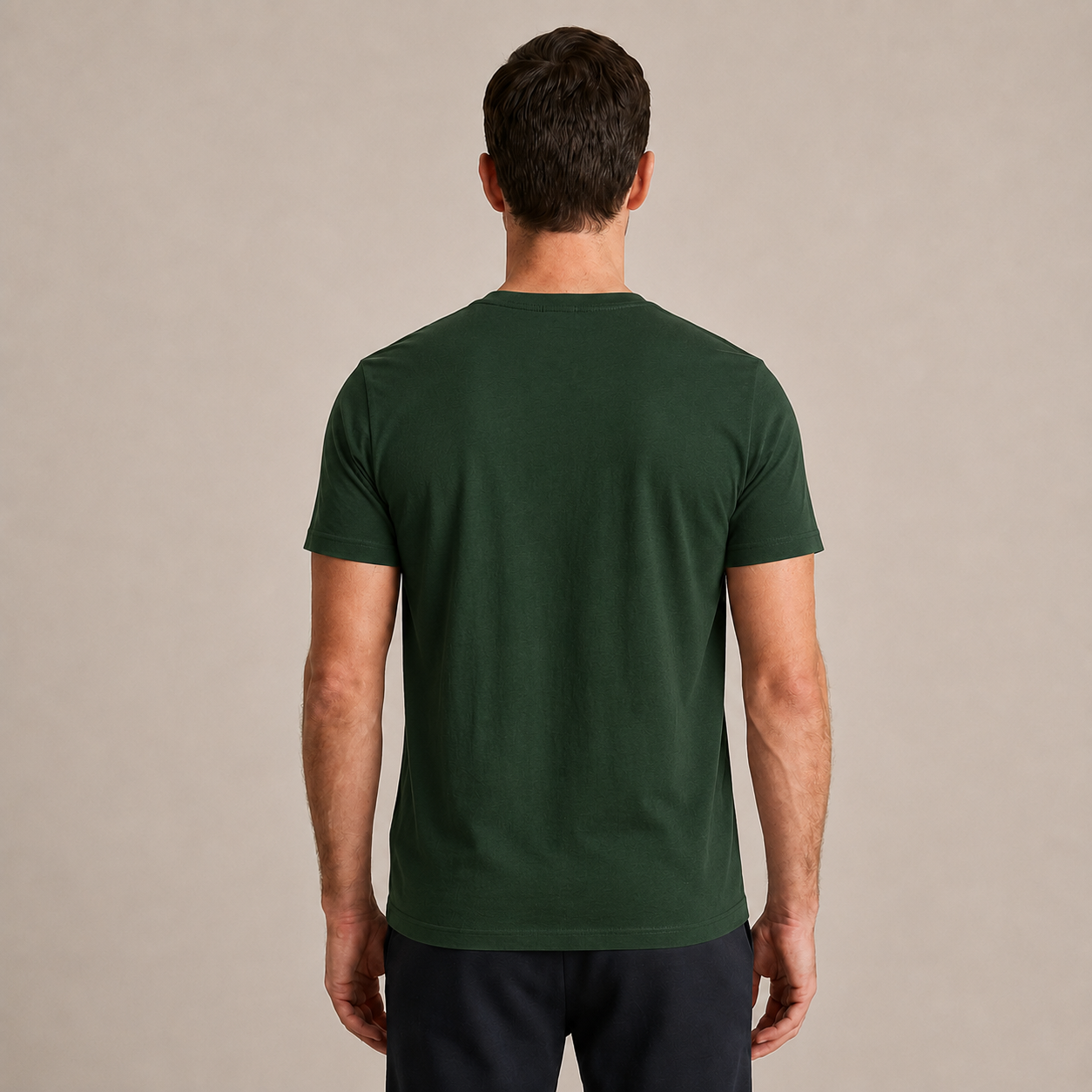 The Essential Tee - Unisex Forest Green Crew Neck Cotton T-Shirt